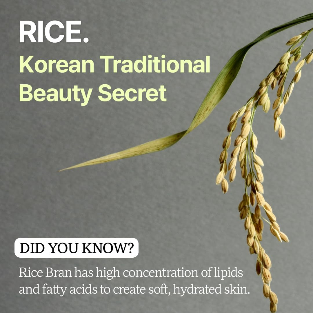 Korean Cleansing Balm with Rice Scent (Milky Sherbet Texture) – Gentle Makeup Remover, Removes Waterproof Makeup and Facial Oil, Includes Hygienic Mini Spatula