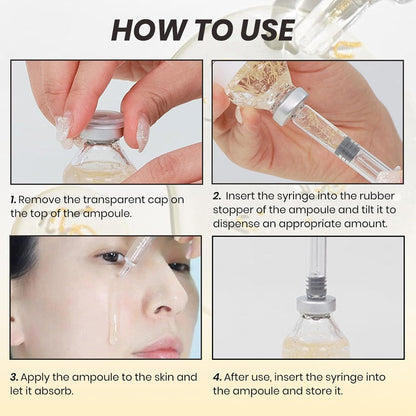 Silk Peptide Intensive Lifting Ampoule, Korean Anti-Aging Serum for Face with Collagen & 30 Peptide Complex, Skincare Serum for Smoother, Glowing Skin (40Ml)