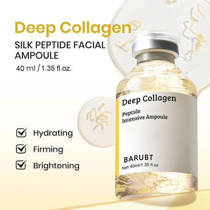 Silk Peptide Intensive Lifting Ampoule, Korean Anti-Aging Serum for Face with Collagen & 30 Peptide Complex, Skincare Serum for Smoother, Glowing Skin (40Ml)