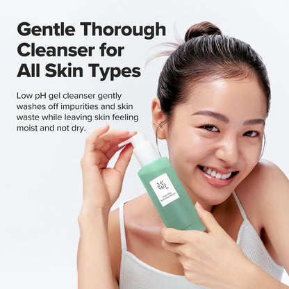 Green Plum Refreshing Cleanser (100Ml, 3.38 Fl.Oz.) with Dynasty Cream Hydrating Face Moisturizer (50Ml, 1.69 Fl.Oz.), Korean Skincare